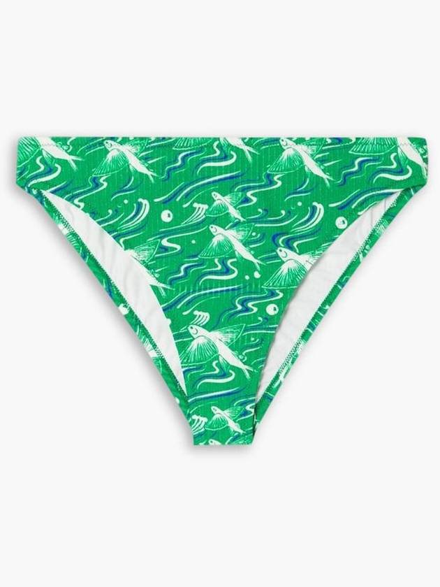 NB07 FISCH 여성 수영복 Lorient ribbed printed stretch ECONYL bikini briefs 1647597351707628