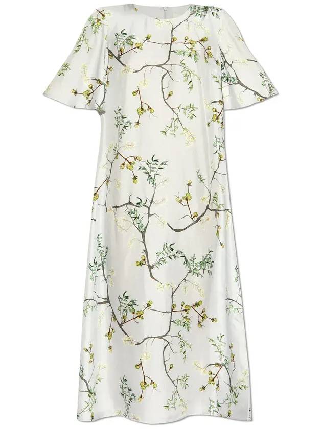 문테 플로럴 프린트 미디 드레스 2421310242180_DUSTYGREEN