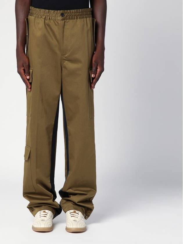 WALES BONNER Green khaki cotton trousers