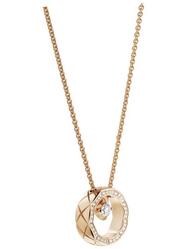 샤넬 COCO 네크리스18K 베이지 골드와 다이아몬드 J13217