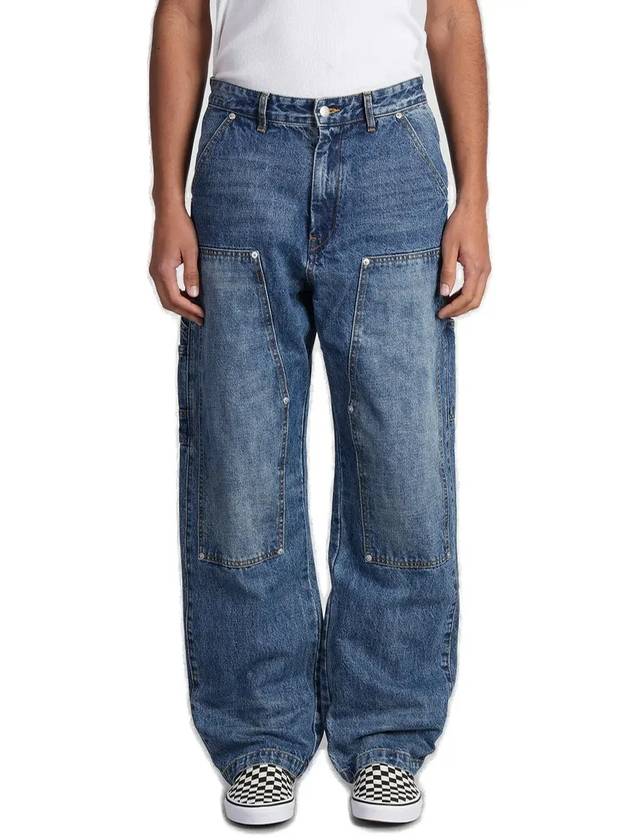 빌리어네어 보이즈 클럽 다이아몬드 자수 데님 카펜터 진 B24428_BLUE