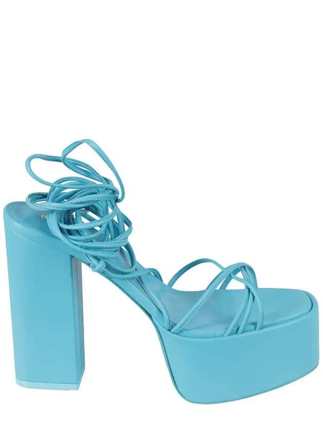 Paris Texas 로고 디테일 오픈토 샌들 PX563XNPP3_TURCHESE