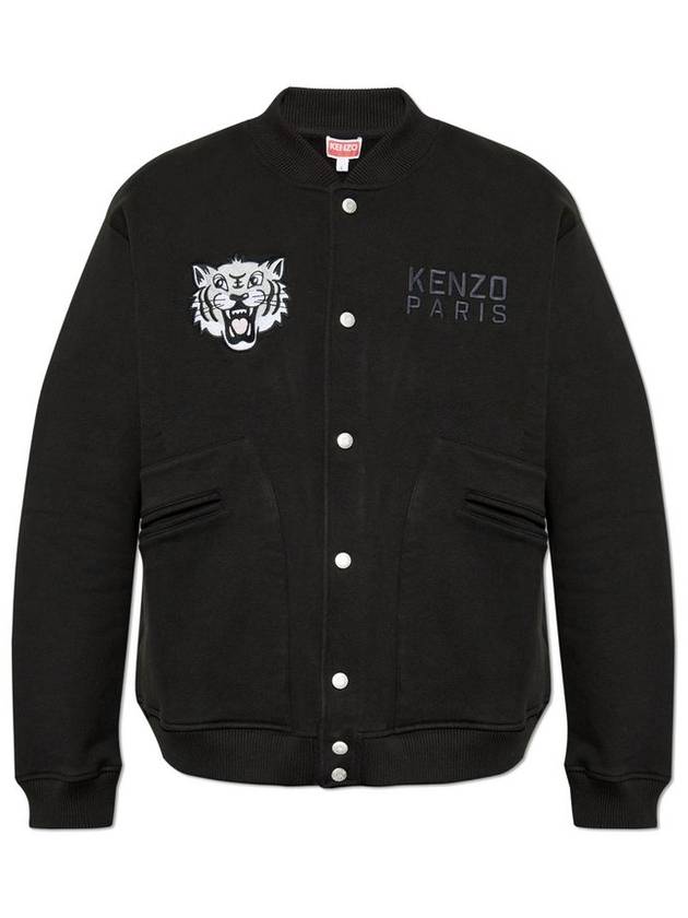 켄조 해피 타이거 자수 봄버 재킷