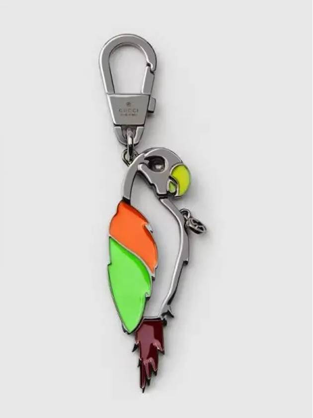 구찌 인터로킹 G 패럿 키홀더 실버