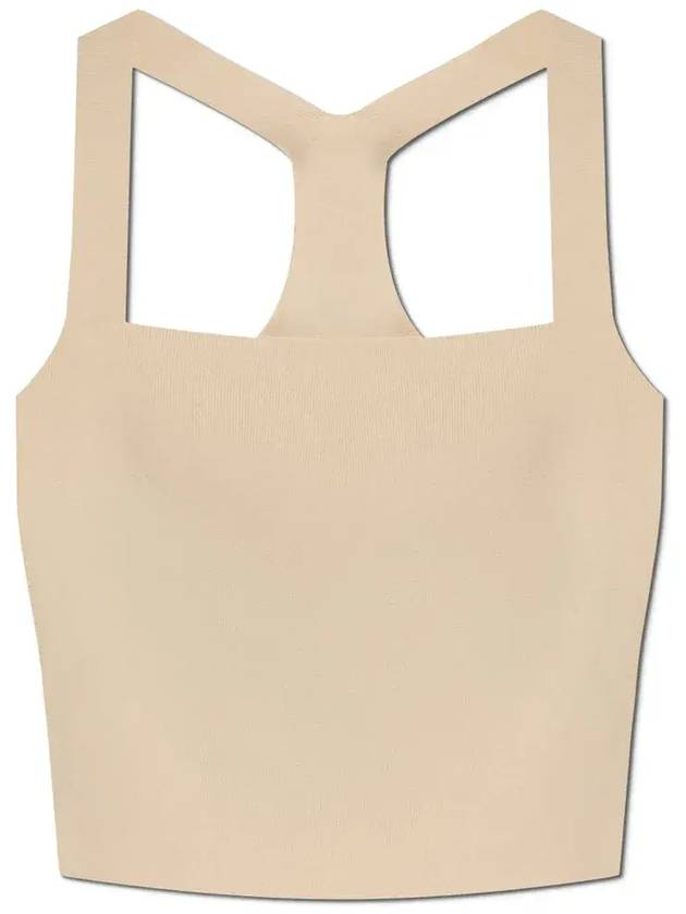 Cult Gaia Crawford 로고 플라크 니트 탑 KT3448YN26110_BCH