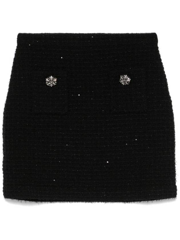 셀프포트레이트 여성 TWEED MINI 스커트 SC24 007SKBLACK