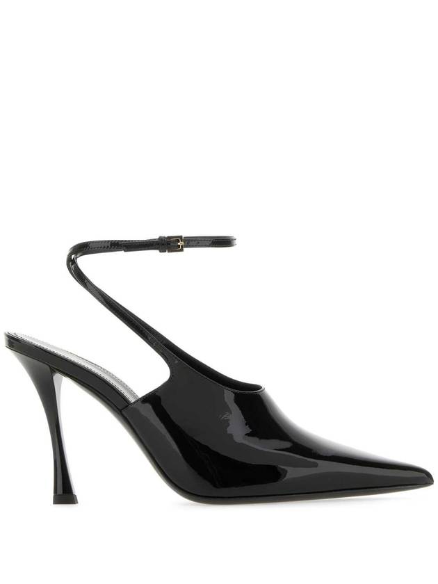 지방시 105mm 레더 펌프스 힐 블랙