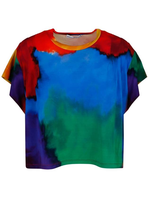 Paco Rabanne Tie dye patterned crew neck T-shirt