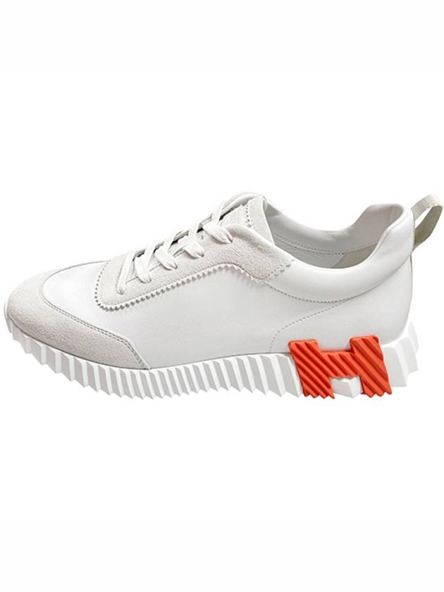 에르메스 바운싱 카프스킨 스웨이드 고트스킨 스니커즈 블랑 남성 슈즈 H221898Z H94 TRN