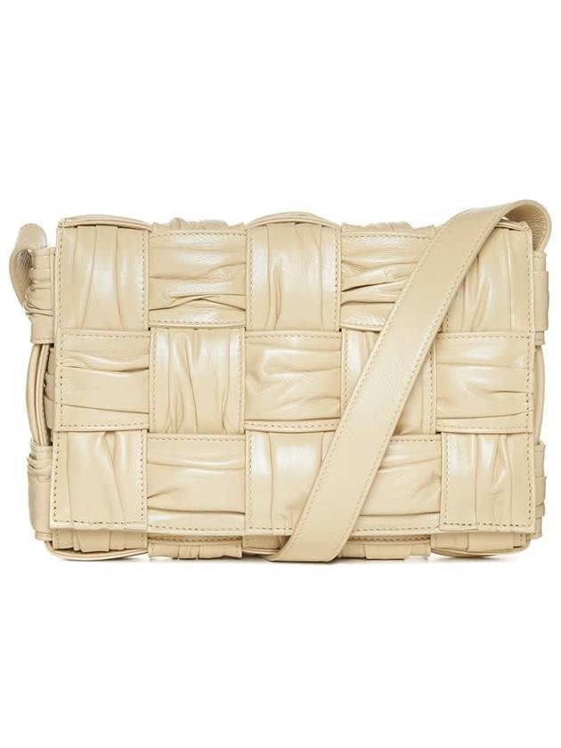 보테가베네타 카세트 인트레치아토 레더 크로스 백 포리지