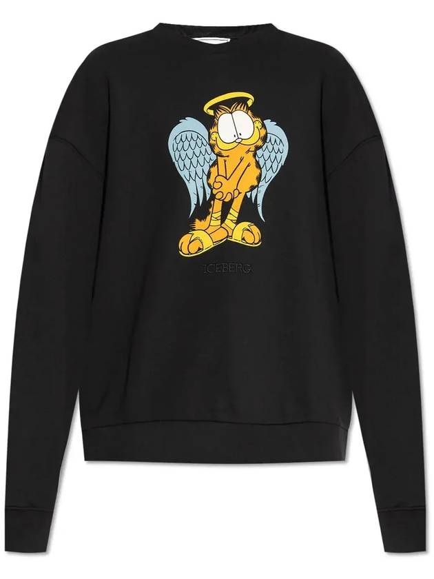 아이스버그 가필드 디자인 스웨트셔츠 24II1P0E0536317_9000