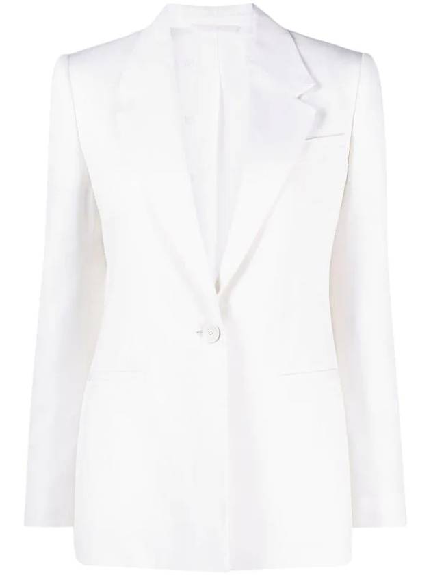 지방시 여성 노치드 라펠 싱글 브레스티드 자켓 화이트