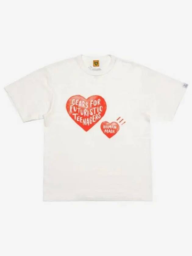 휴먼 메이드 그래픽 티셔츠 4 화이트 Human Made Graphic T Shirt 4 White