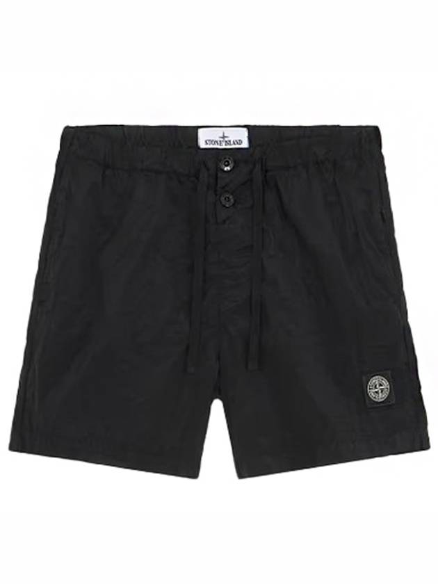 스톤아일랜드 25SS 패치로고 스윔 나일론 메탈 쇼츠 블랙 남성 팬츠 K1S15B100006 S0043 V0029 TTA