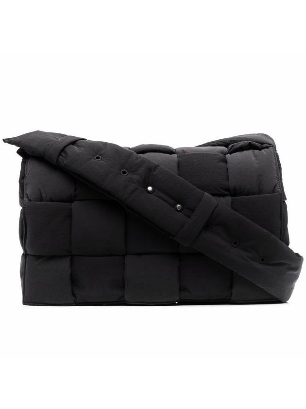 보테가베네타 패딩 테크 카세트 숄더 백 블랙