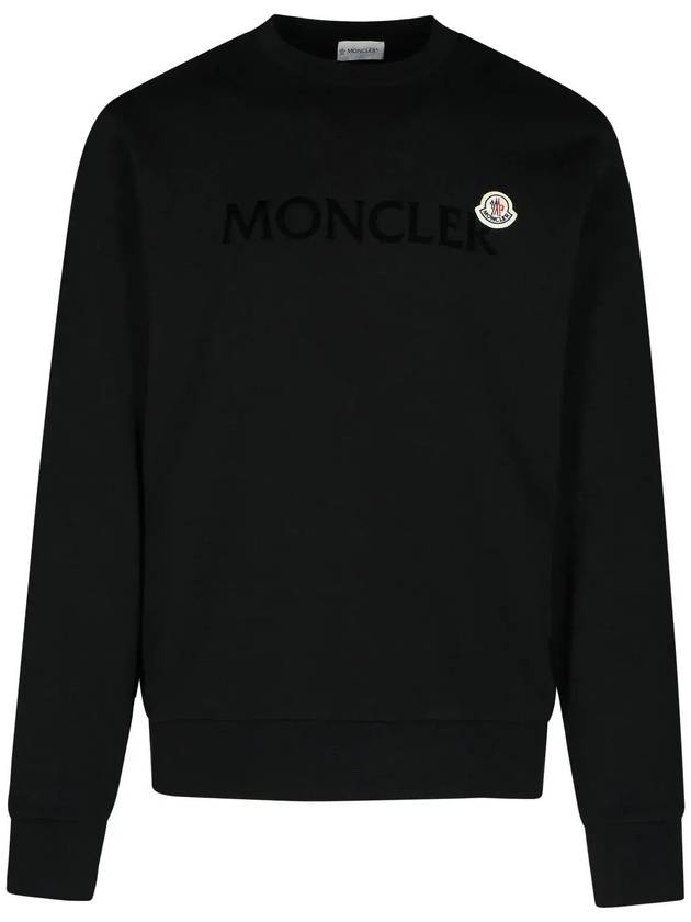 Moncler 로고 패치 크루넥 스웨트셔츠 8G00039809KR_999