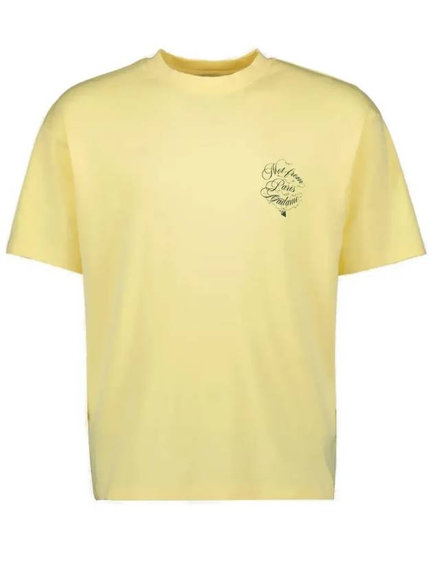 웃긴 Mr Vines 슬로건 크루넥 티셔츠 FTS226CO002_BAN