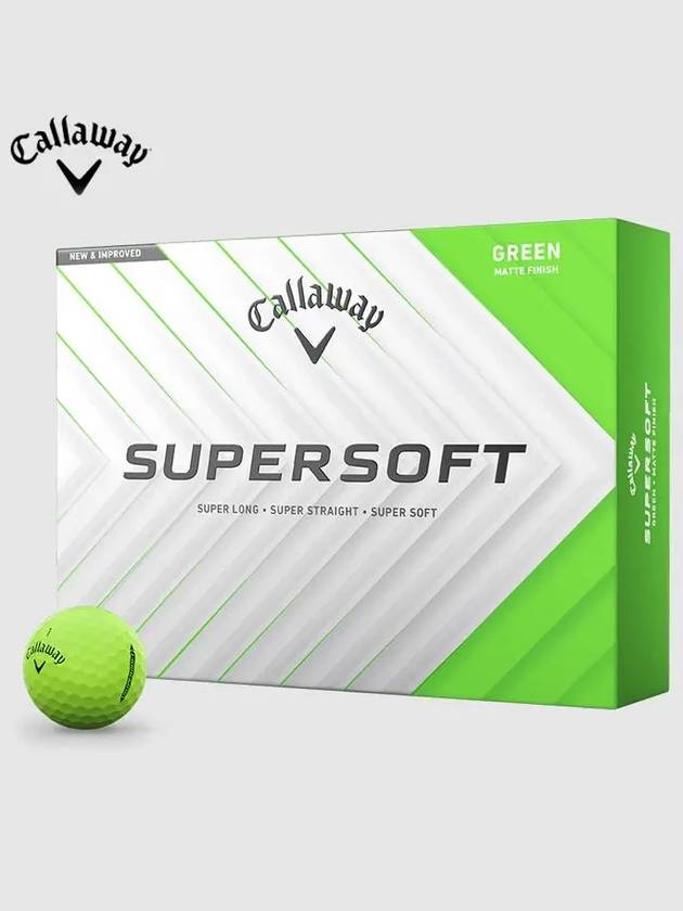 캘러웨이 슈퍼소프트 25 그린 2피스 12구 골프공 2025