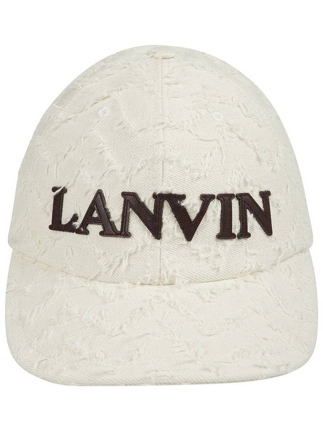 랑방 헤링본 모티프 볼캡 라이트 베이지