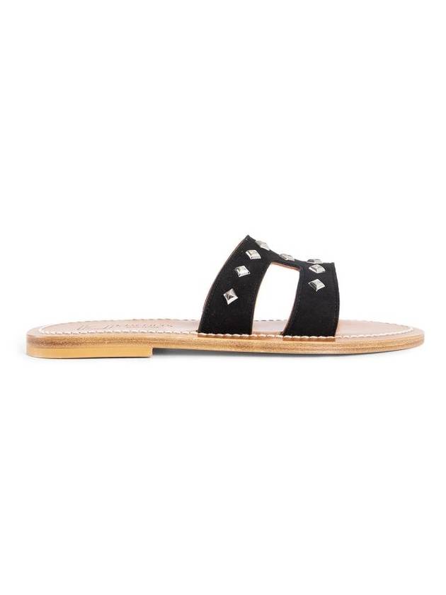 K. JACQUES WOMAN BLACK SANDALS & SLIDES