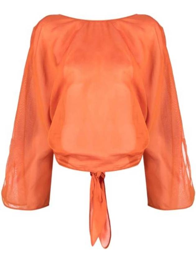 알베르타페레티 V백 긴소매 블라우스 A02070130