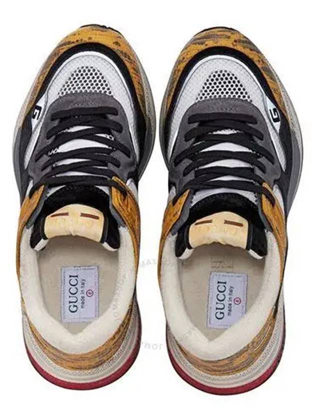 구찌 울트라페이스 옐로우 프린티드 남자 스니커즈 592345 1LH10 7665 GUCCI