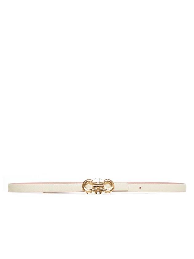 살바토레 페라가모 간치니 버클 리버서블 벨트 아이보리