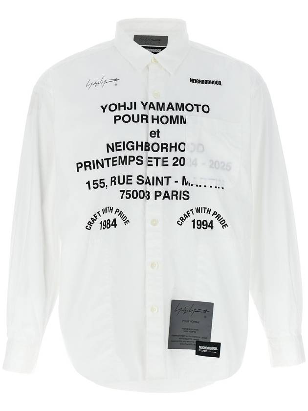YOHJI YAMAMOTO HPB95054WHITE1 요지 야마모토 x NEIGHBORHOOD 셔츠