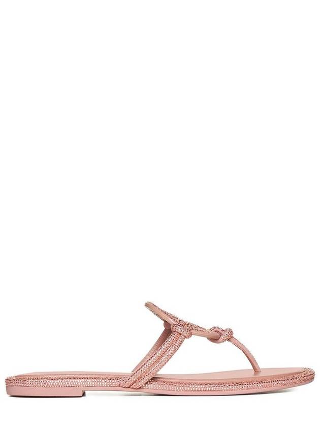 Tory Burch 밀러 파베 크리스탈 장식 끈 슬리퍼