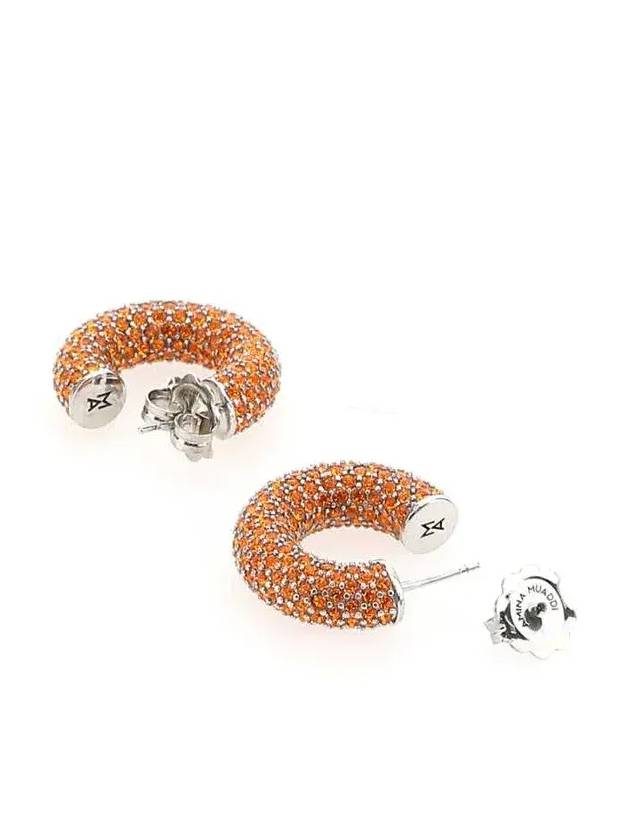 Amina Muaddi Cameron 장식 미니 후프 이어링 CAMERONHOOPMINI_SUN