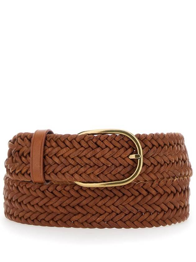 DRAGON DIFFUSION 4cm 14PLY BRASS OVAL BUCKLE 6040TAN