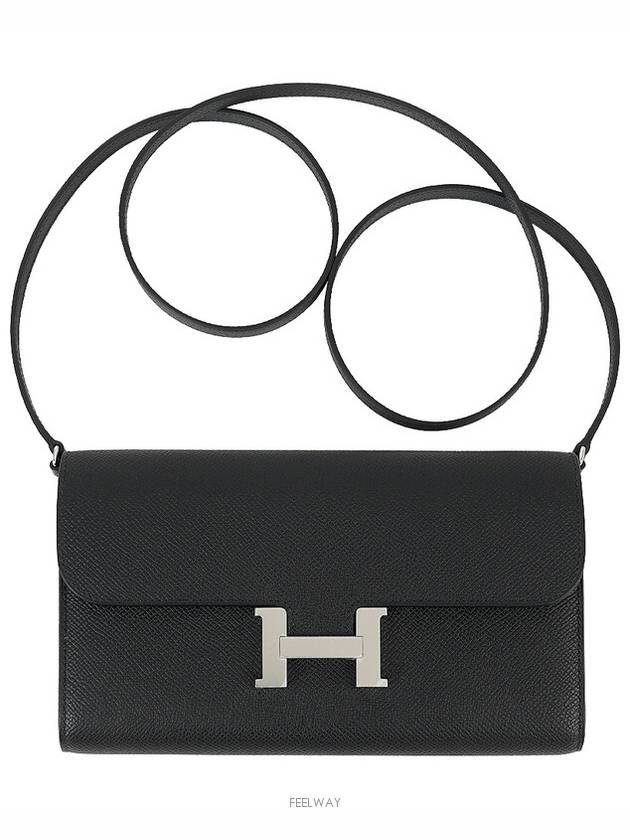 에르메스 콘스탄스 투고 블랙 은장 W 74345