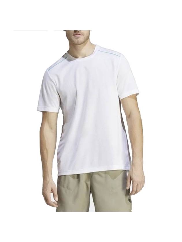 아디다스 워크아웃 베이스 로고 반팔 티셔츠 화이트