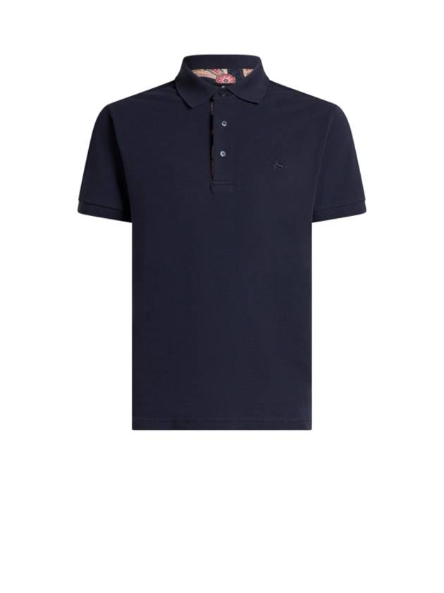 Etro Polo Shirt With Embroidered Pegaso Man