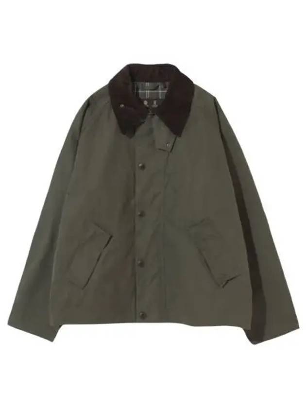 바버 OS 트랜스포트 캐주얼 논왁스 자켓 세이지 Barbour OS Transport Casual Non Wax Jacket Sage