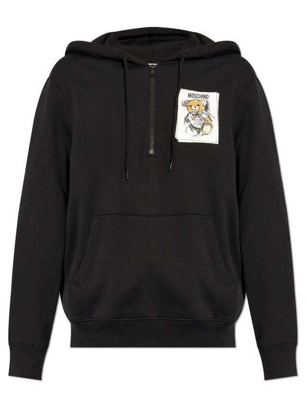 Moschino 그래픽 프린트 쿼터집 후디