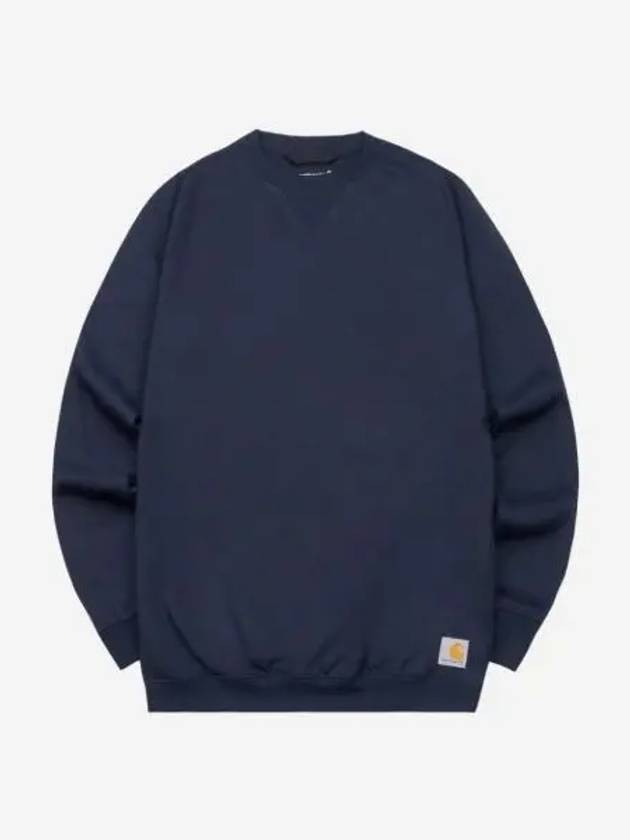 칼하트 루즈핏 미드웨이트 크루넥 레귤러 스웨트셔츠 뉴 네이비 Carhartt Loose Fit Midweight Crewneck Regular Sweatshirt New Navy