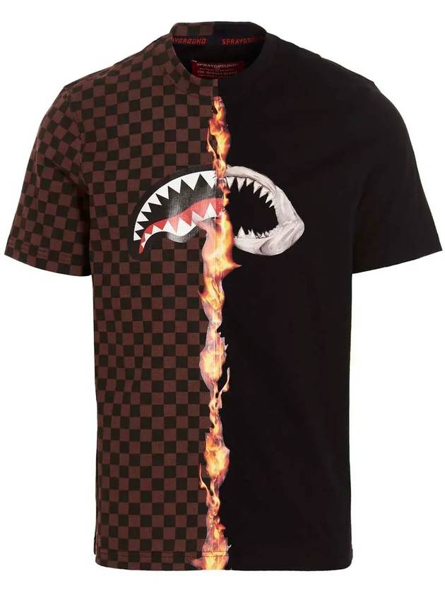 스프레이그라운드 번트 샤크 인 파리 티셔츠 SP213_MULTICOLOR