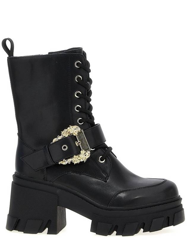 베르사체 진 쿠튀르 소피 라운드 토 앵클 부츠