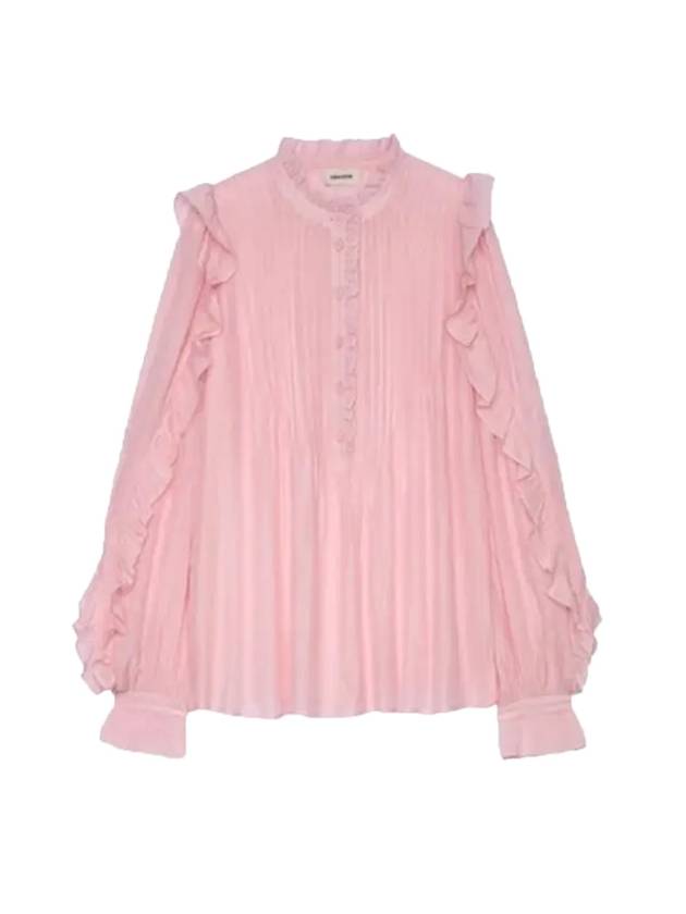 쟈딕앤볼테르 여성 티미 Timmy 코튼 블라우스 핑크