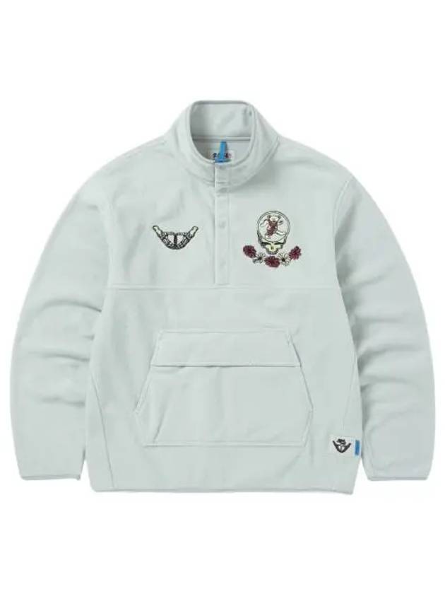 디스이즈네버댓 x 그레이트풀 데드 SYF 플리스 풀오버 그레이 Thisisneverthat x Grateful Dead SYF Fleece Pullover Grey