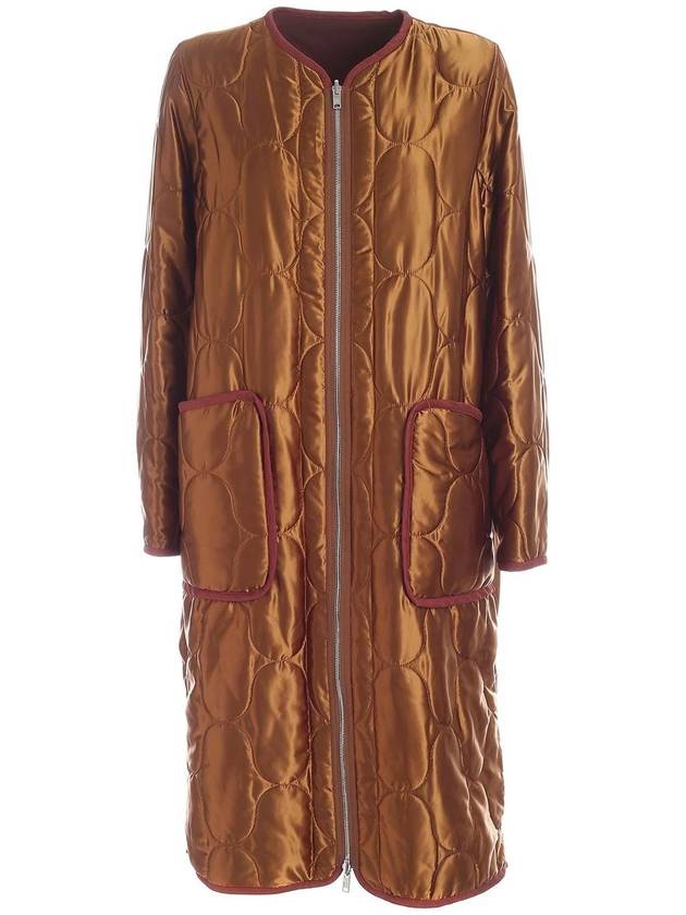 Kenzo Reversible down jacket in ocher and brick red