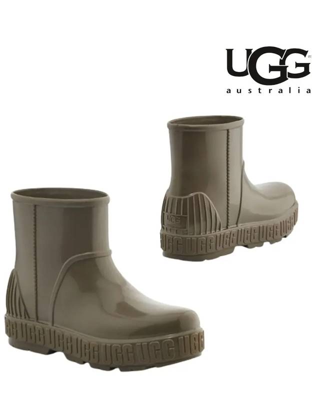 어그 UGG 여성용 드리즐리타 방수 장화 레인 부츠 카키