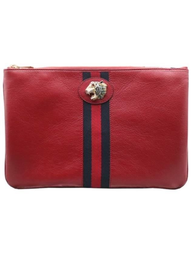 구찌 라자 타이커 클러치 백 레드
