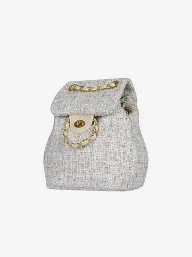 아노에틱 ANC 트위드 클래식 백팩 아이보리 Anoetic Anc Tweed Classic Backpack Ivory