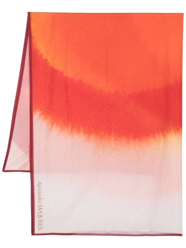 23 S S 알렉산더 맥퀸 프린트 실크 블렌드 코튼 스카프 7453643624Q5976 B0710228054