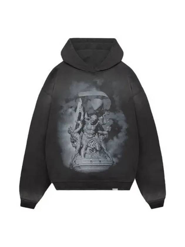 리프레젠트 아틀라스 후디 스테인 블랙 24FW Represent Atlas Hoodie Stained Black 24FW