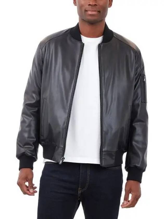 마이클코어스 맨즈 인조가죽 레더 모토 자켓 블랙 9612175