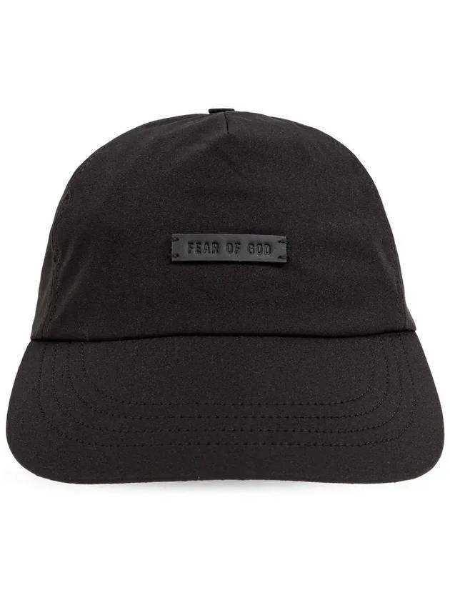 Fear of God 로고 패치 캡 FG24FW708035NYL_001BLACK