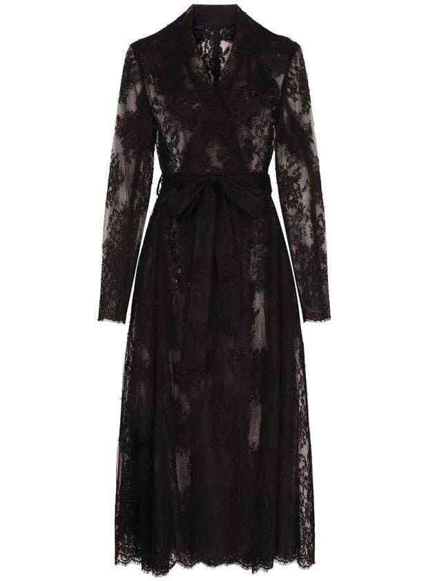 돌체 앤 가바나 레이스 코트 F0W0KTHLMO7 N0000 NERO B0170743764